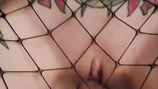 POV Slow Fuck in Fishnets