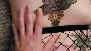 POV Slow Fuck in Fishnets