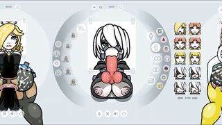 Fapwall Weird Hentai game 2B Nier Automata likes big dicks