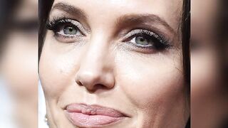 Angelina Jolie (Face) Jerk Off Challenge - With Moaning.