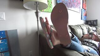 Gwen Rest's her Flip Flop Feet right in your Face! (Full) 1080p HD