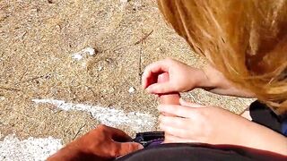 Risky Public Handjob and Fuck in Greece – Cum Challenge Day 7