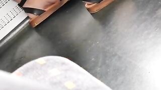 Feet Voyeur on the Train