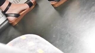 Feet Voyeur on the Train