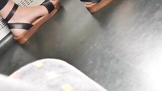 Feet Voyeur on the Train