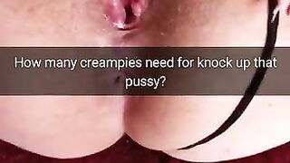 How many creampies need for breed this wifey pussy?