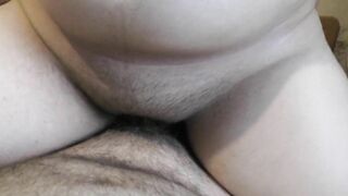 BBW girl with a big boobs milking cock for a huge creampie