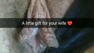 Stranger cum on my wife pussy! She bring this home after!