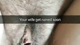 Your wife pussy get ruined with a huge white cock! - RP