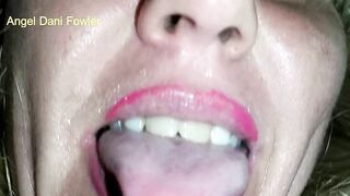 Angel Fowler Perfect Blonde Slut Giving Blowjob Close up on Camera HD- 1080