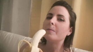 Helena Price Eating a Banana