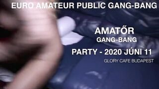 Public amateur gang-bang 2020