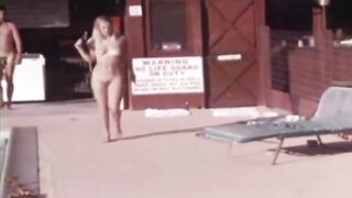 Nudist People Vintage Scene