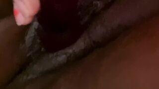 First Time Squirting with Glass Dildo