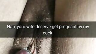 Condoms are for losers! I will get your wife pregnant