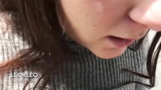 LeoKleo amateur public blowjob in changing room. I swallow all cum.