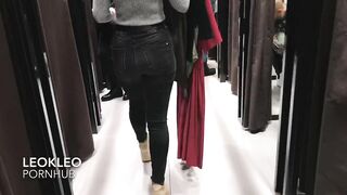 LeoKleo amateur public blowjob in changing room. I swallow all cum.