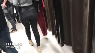 LeoKleo amateur public blowjob in changing room. I swallow all cum.