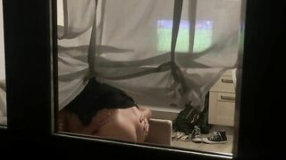 voyeur caught couple having sex through window – spying neighbor