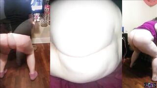 BBW Pawg Girlfriend Booty Twerk (Split Screen Compilation)