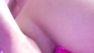 Sexy minx masturbates pussy with vibrator and fingers