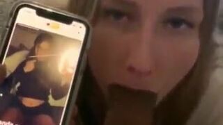 Tinder girl suck on bbc