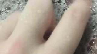 Do you want to join me in a bubble bath and jerk off my big clit?