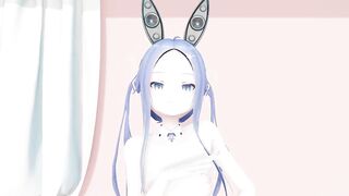 MMD lo chan, shake it - hentai mmd dance, playboy costume, blue hair edit, smixix