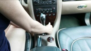 My Sexy Redhead Wife Fucks Herself With Gear Shifter and Sucks My Cock