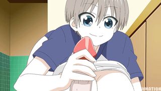 Uzaki-chan wa Asobitai! - Hana Uzaki Hentai FULL Blowjob