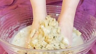 Foot Fetish Food Porn - Feet in a Giant Bowl of Wet Cereal