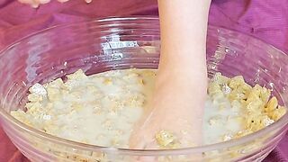 Foot Fetish Food Porn - Feet in a Giant Bowl of Wet Cereal