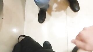 Jerking off with a guy in the mall in Mexico