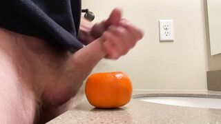 Fucking two cuties and blowing a huge load all over them. Fruit fuck!