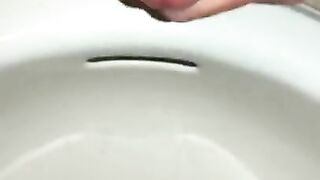 Watch Me Pee - Watch how I can intensely pleasure my penis while squeezing the head while pissing