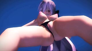 【MMD】Haku - Skyshow【R-18】