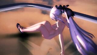 【MMD】Haku - Skyshow【R-18】