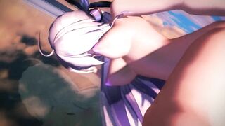 【MMD】Haku - Skyshow【R-18】