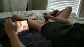 Watching innocent looking slut get wrecked on hookup hotshot huge cumshot moaning cockring toy