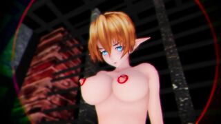 【MMD】Pie close-up + Riding type waist pre-dance【R-18】