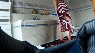 Spying on my wife in the shower 4 homemade