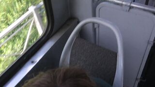 TRAM BLOWJOB