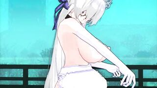 【MMD】Haku-san - Majestic!【R-18】