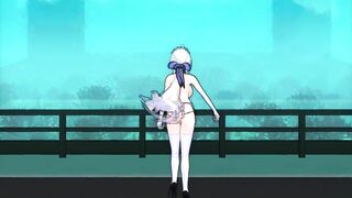 【MMD】Haku-san - Majestic!【R-18】