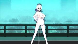 【MMD】Haku-san - Majestic!【R-18】