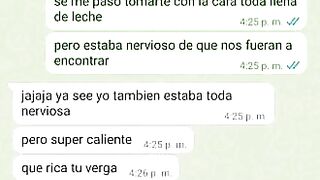 Mensajes de Whatsapp engaño a mi Novia en una Fiesta