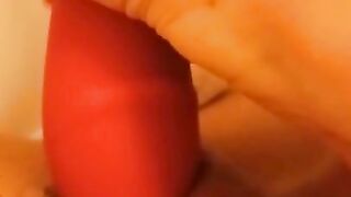 Moaning and getting orgasm with my vibrating toy