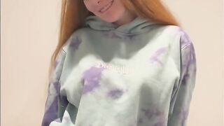 JOI-daddy fuck me n cum for me redhead busty teen