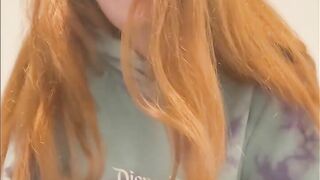 JOI-daddy fuck me n cum for me redhead busty teen