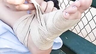 Painful Sprained Ankle ♡Onlyfans Pedipanty7 Preview♡